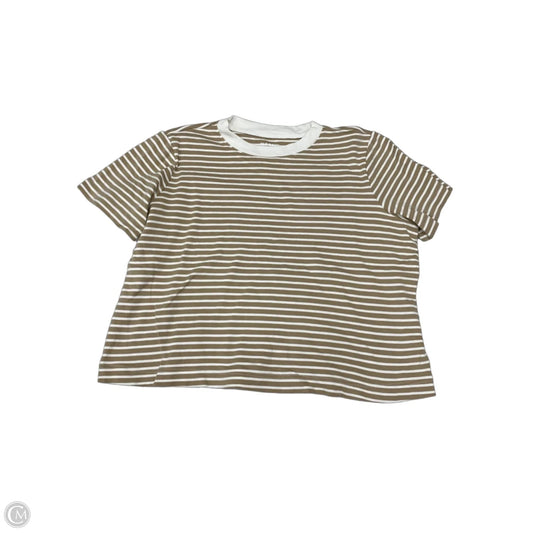 Top Short Sleeve By Old Navy In Striped Pattern, Size: M