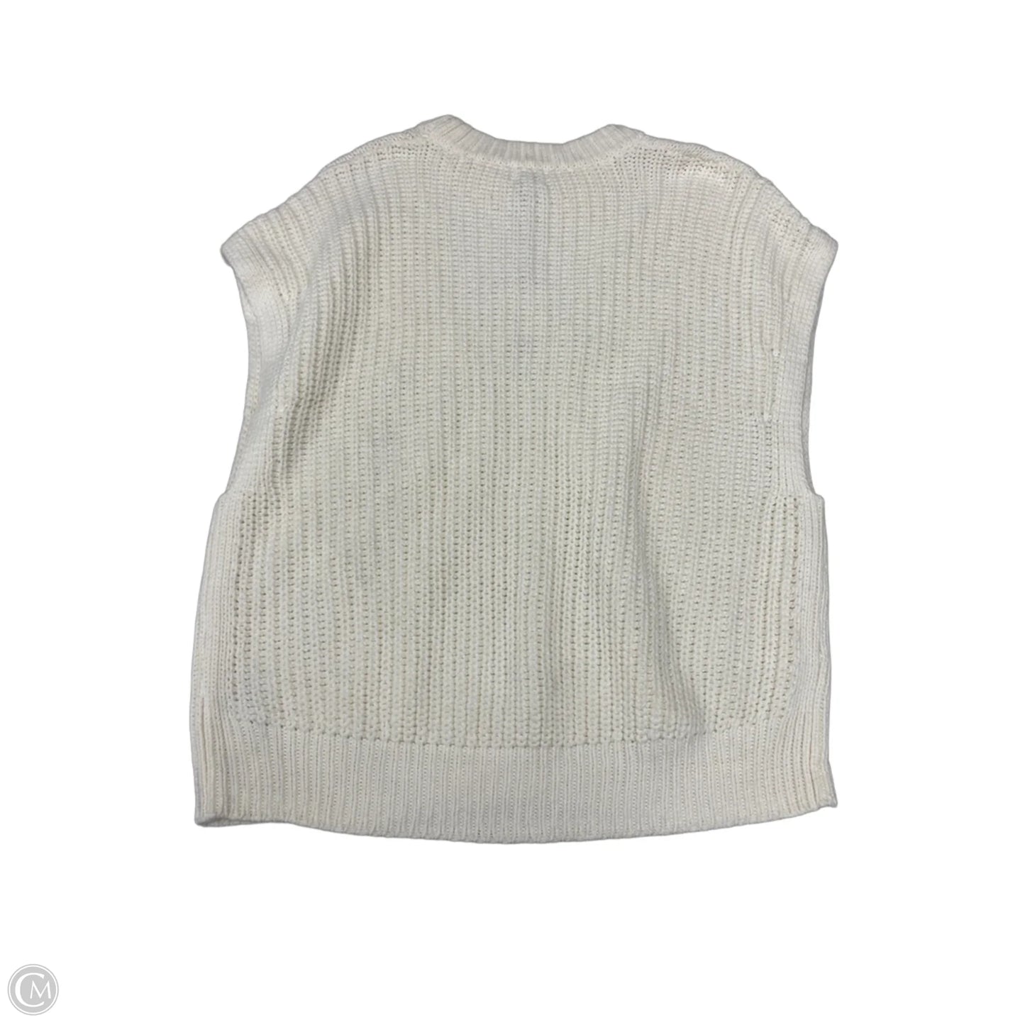 Vest Sweater By A New Day In Cream, Size: Xxl