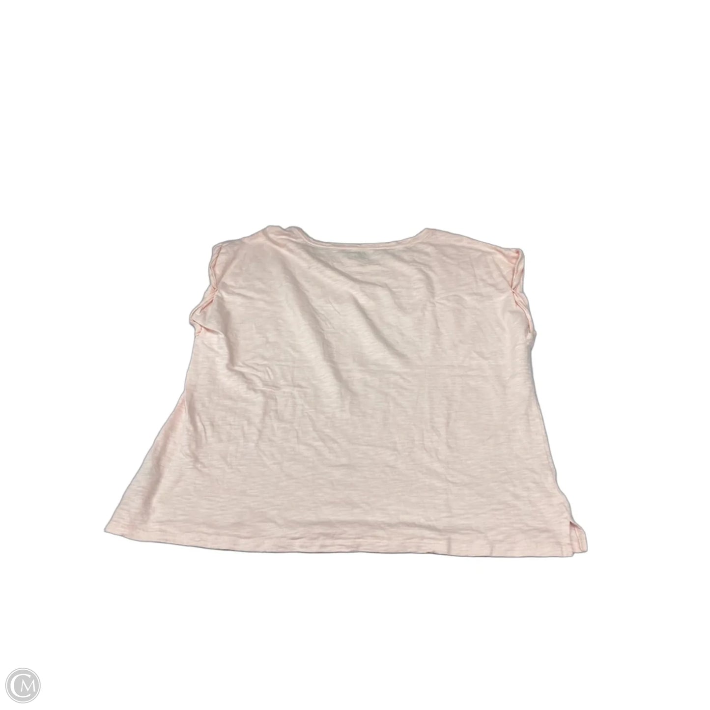 Top Short Sleeve By Talbots In Pink, Size: 2x