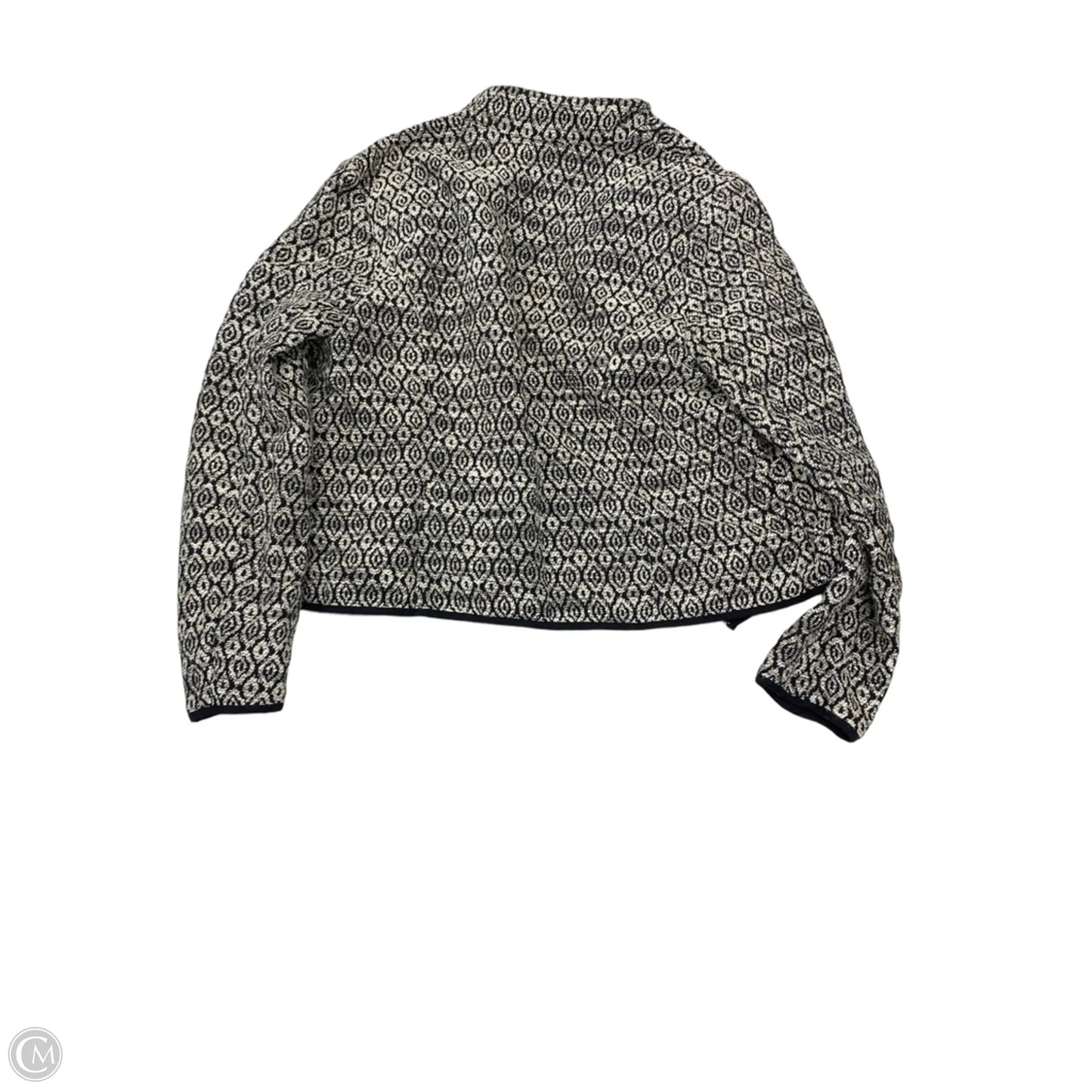 Blazer By Chicos In Black & Cream, Size: M