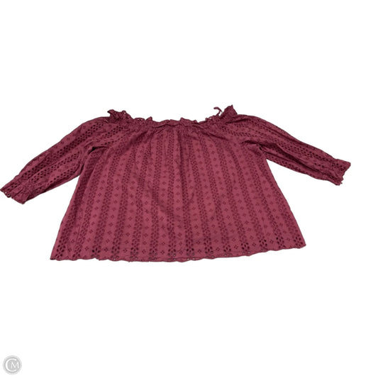 Top 3/4 Sleeve By Lane Bryant In Mauve, Size: Xl
