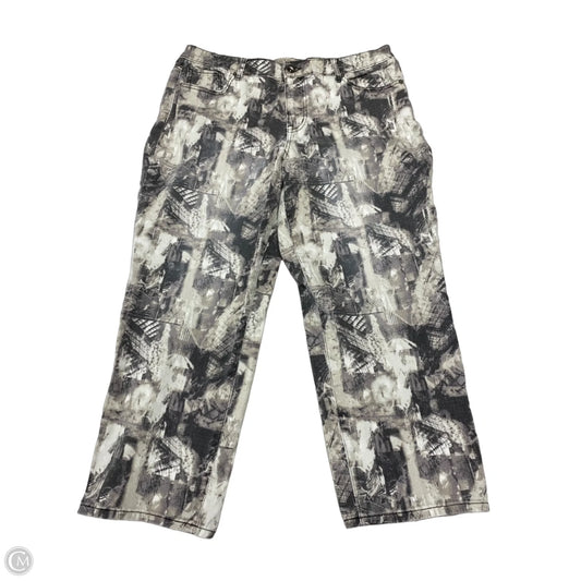 Jeans Boyfriend By Logo In Cream & Grey, Size: 12p