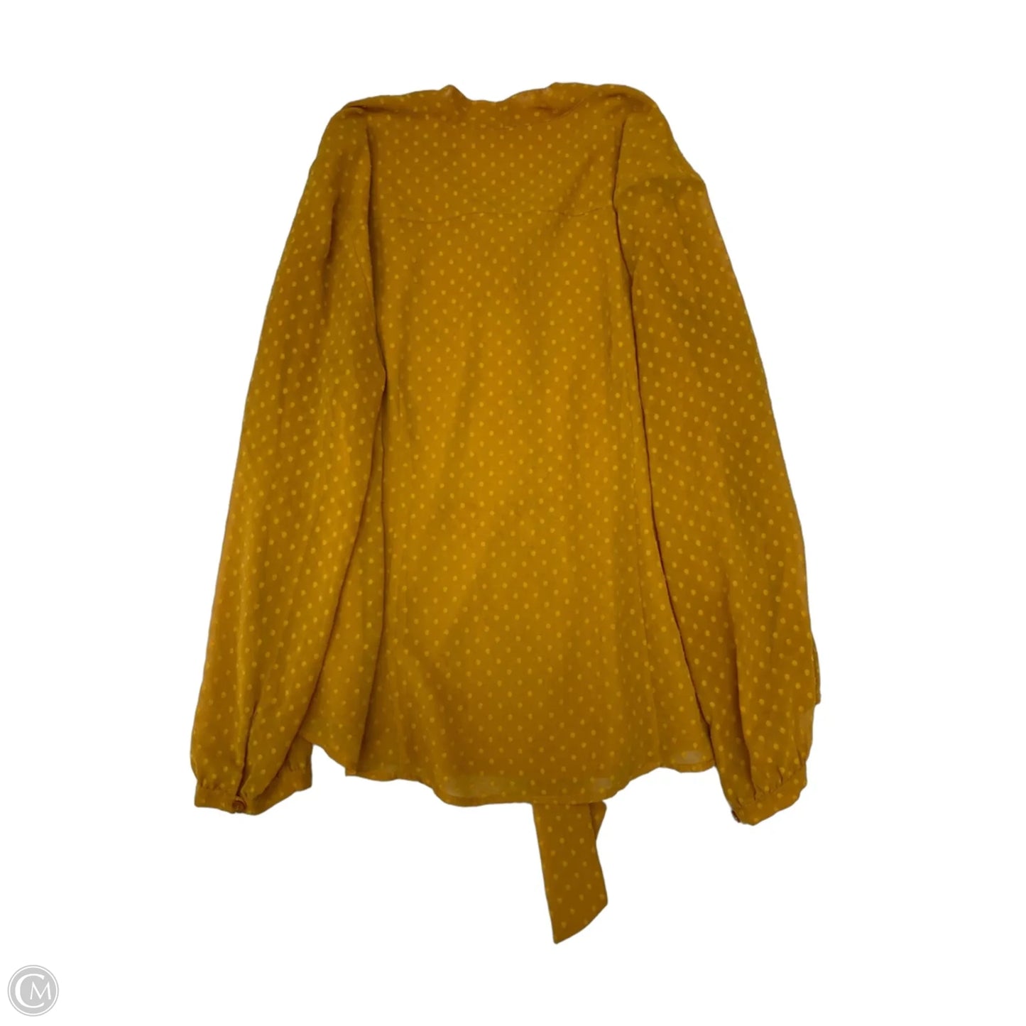 Top Long Sleeve By Chicos In Yellow, Size: Xl
