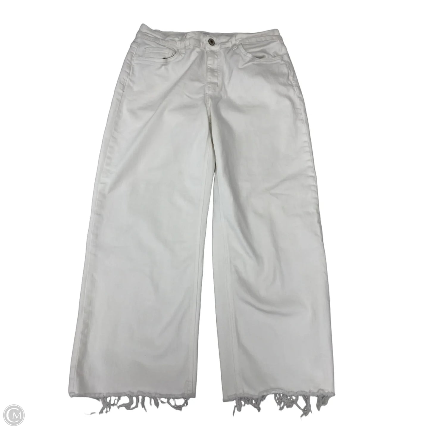 Jeans Straight By Vervet In White, Size: 16