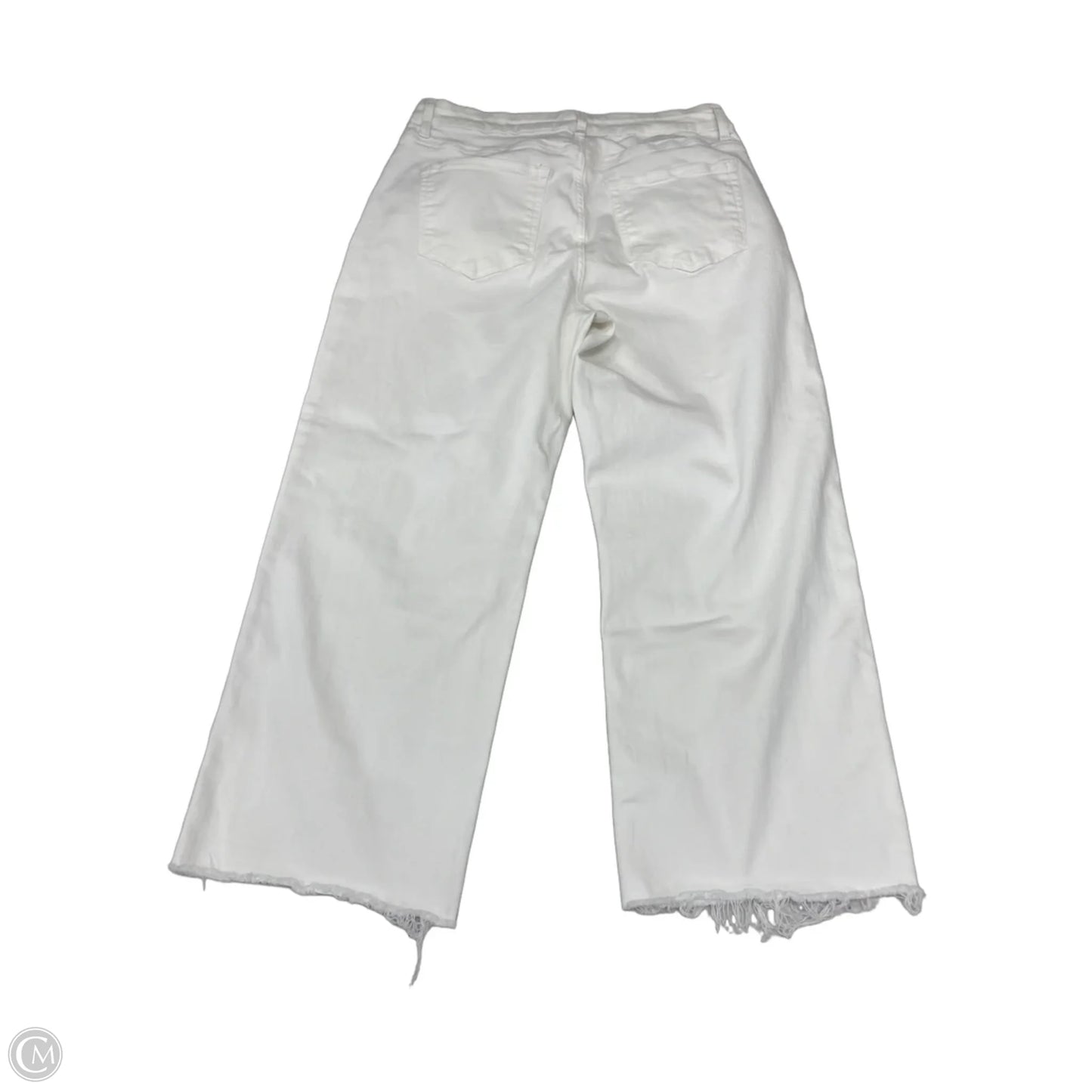 Jeans Straight By Vervet In White, Size: 16