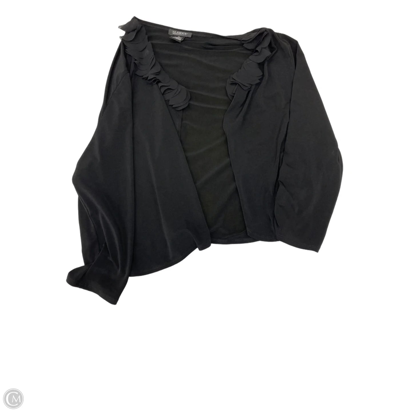 Cardigan By Glamour In Black, Size: 2x