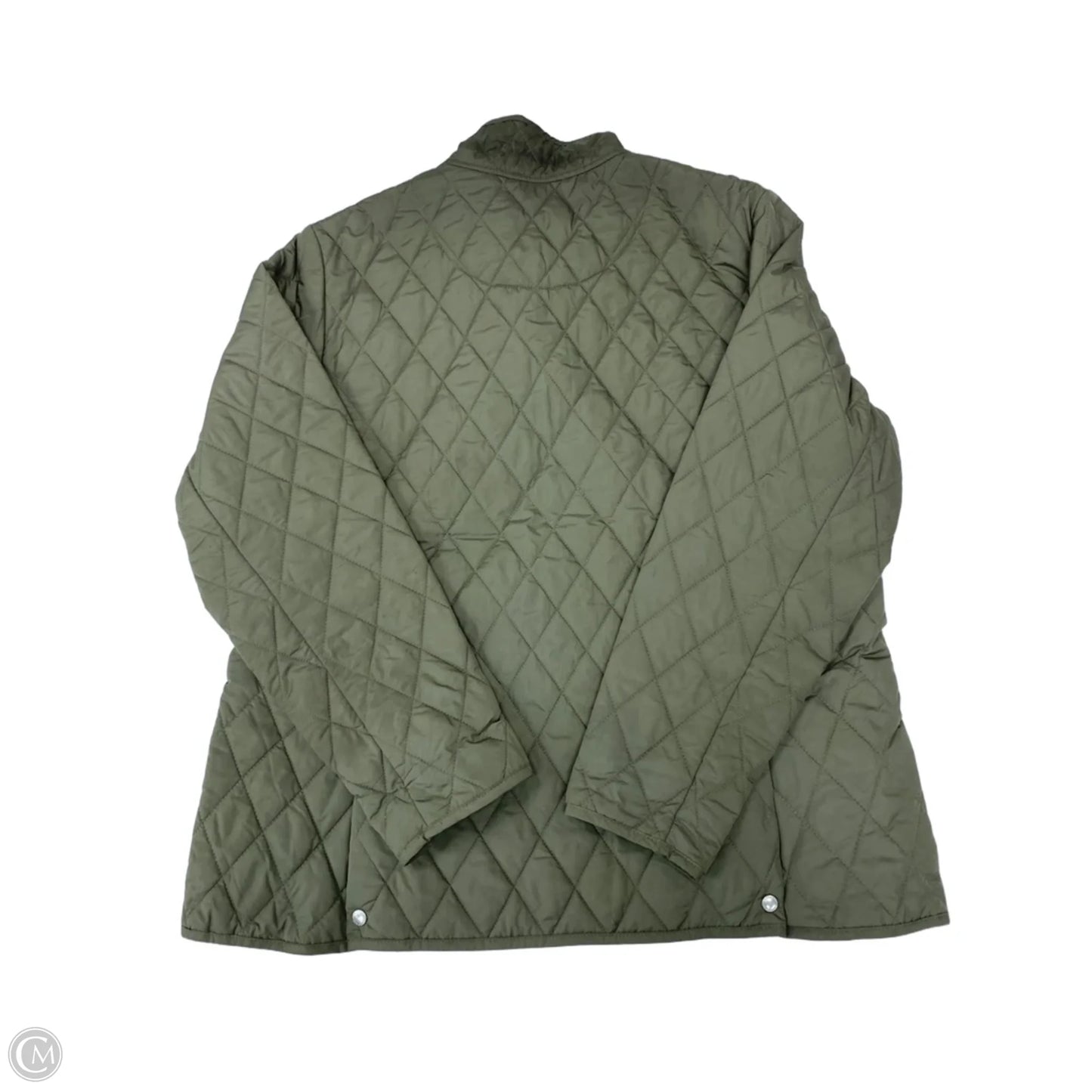 Jacket Puffer & Quilted By Lands End In Green, Size: Xl