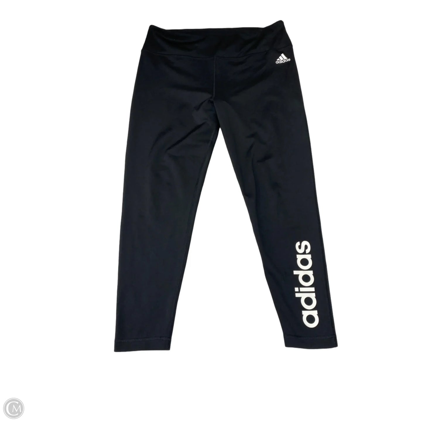 Athletic Leggings By Adidas In Black & White, Size: Xl