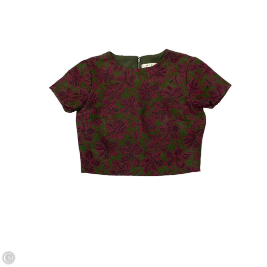 Top Short Sleeve Designer By Alice + Olivia In Multi-colored, Size: Xs