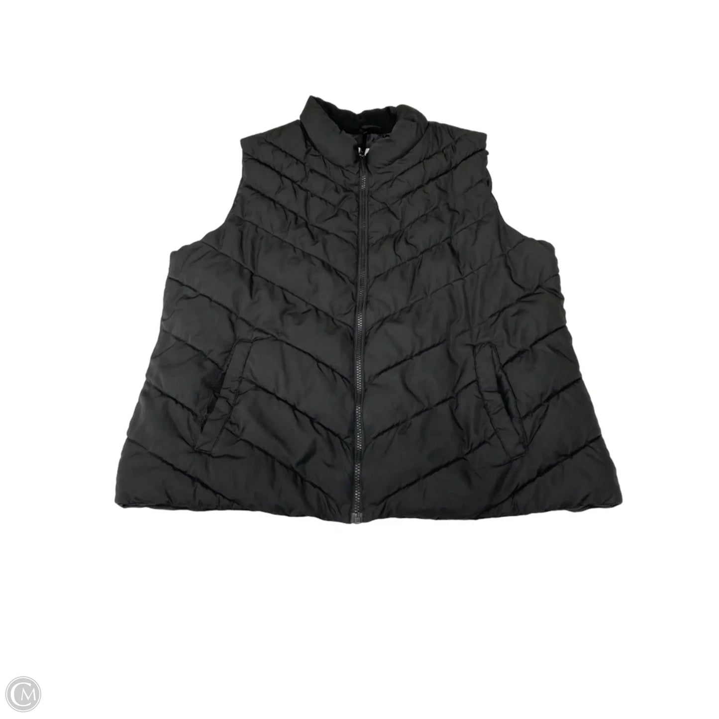 Vest Puffer & Quilted By Gap In Black, Size: Xl