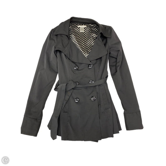 Coat Trench Coat By Vertigo In Black, Size: M