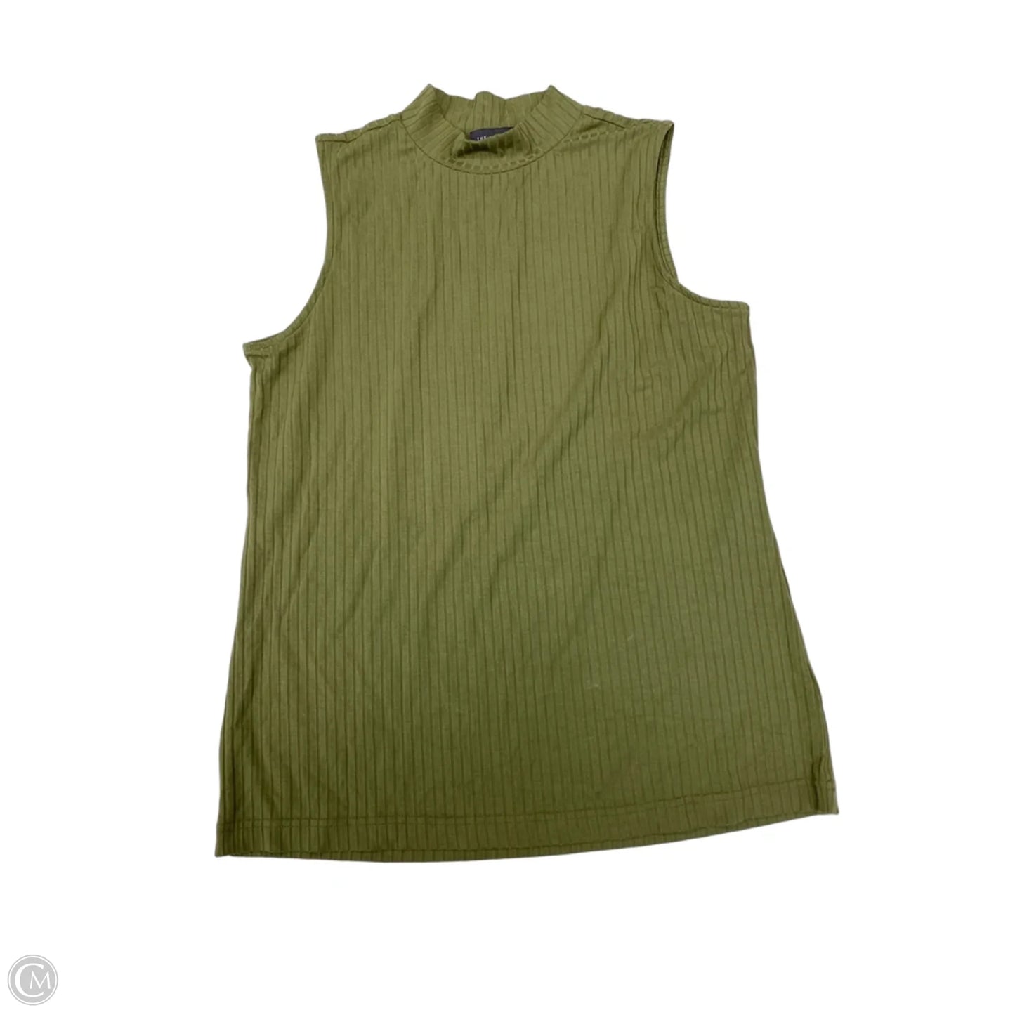 Top Sleeveless By Cmc In Green, Size: M