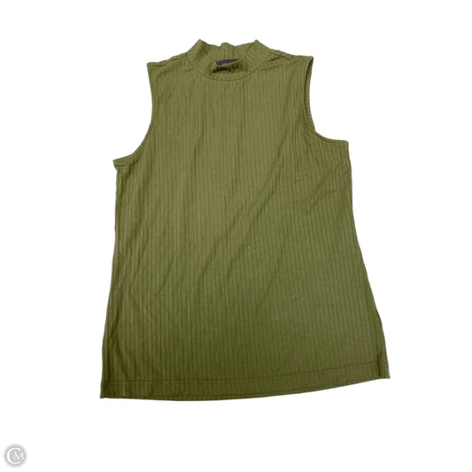 Top Sleeveless By Cmc In Green, Size: M