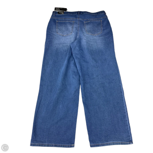 Jeans Wide Leg By D Jeans In Blue, Size: 18