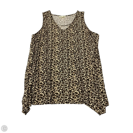 Tank Top By Indigo Rose In Animal Print, Size: 3x