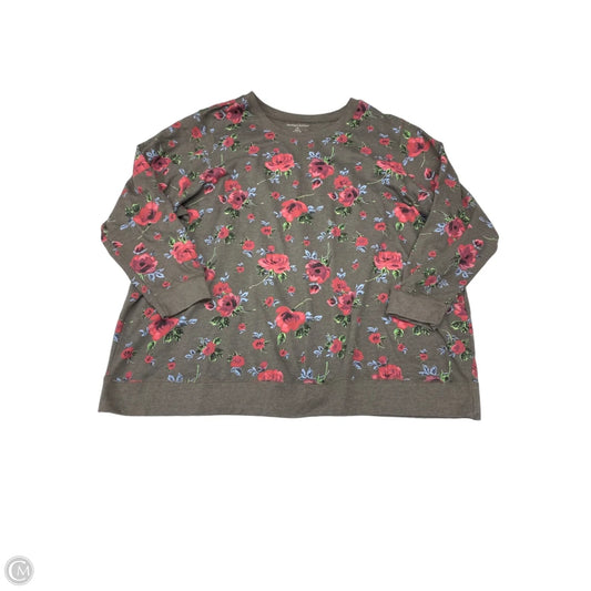 Sweater By Cmf In Floral Print, Size: 3x