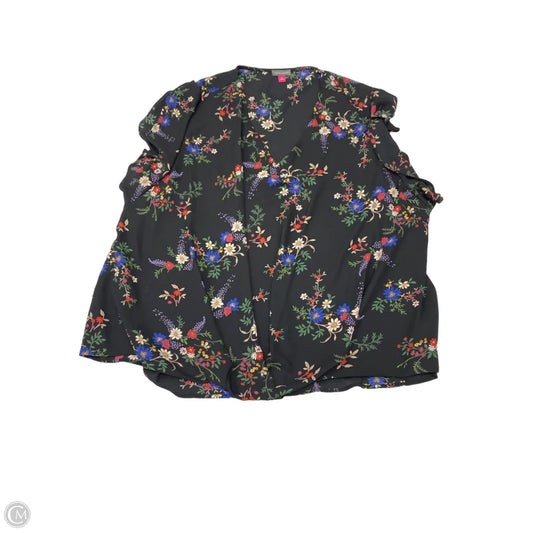 Top Short Sleeve By Vince Camuto In Floral Print, Size: 3x