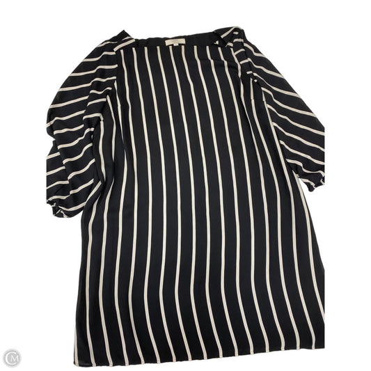 Dress Work By Loft In Black & Cream, Size: Xl