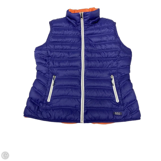 Vest Puffer & Quilted By Marc New York In Blue, Size: L