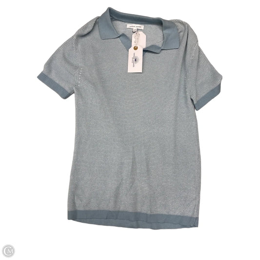 Top Short Sleeve By Cmc In Blue & White, Size: S