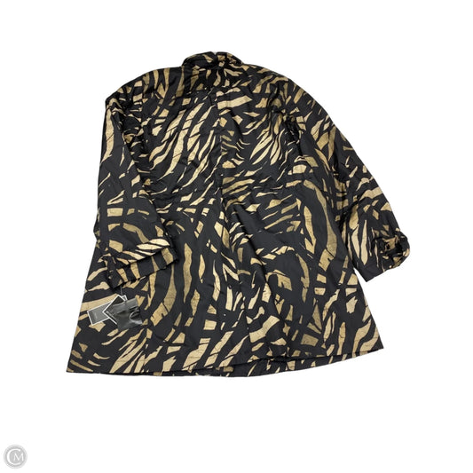 Coat Raincoat By Alfani In Black & Tan, Size: Xl