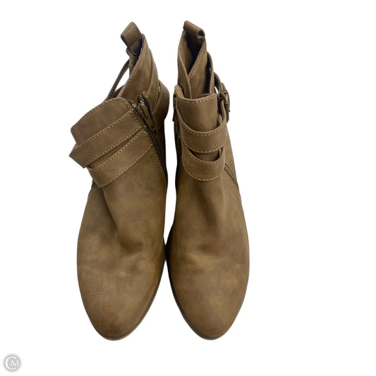 Boots Ankle Heels By Union Bay In Tan, Size: 8.5