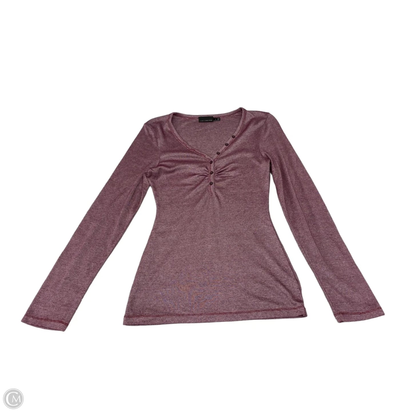Top Long Sleeve By Cmc In Mauve, Size: M