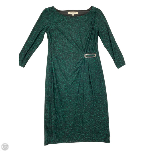 Dress Work By Evan-picone In Black & Green, Size: S