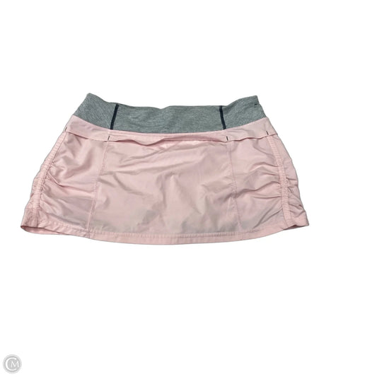 Athletic Skort By Lululemon In Pink, Size: 8