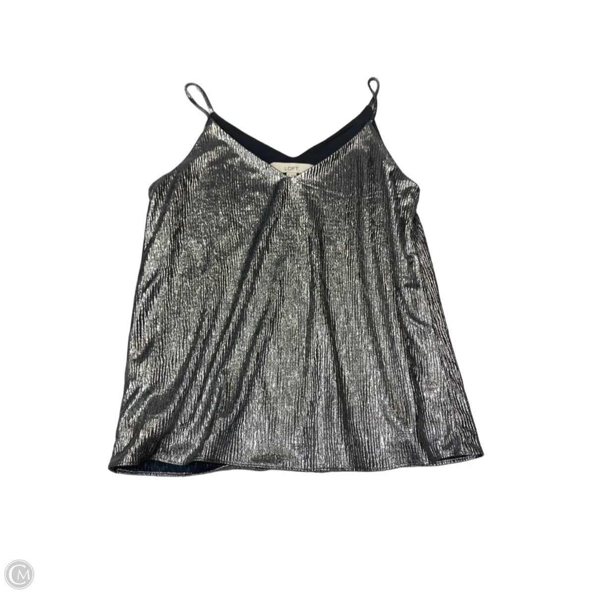 Top Cami By Loft In Silver, Size: Xs