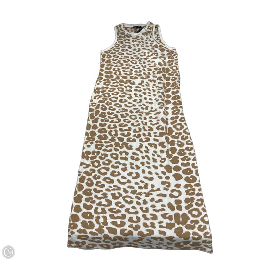Dress Casual Maxi By Express In Animal Print, Size: Xl