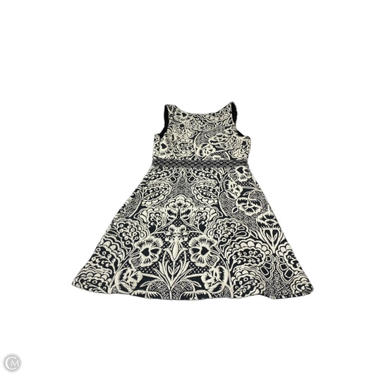 Dress Casual Short By Anthropologie In Black & Cream, Size: M