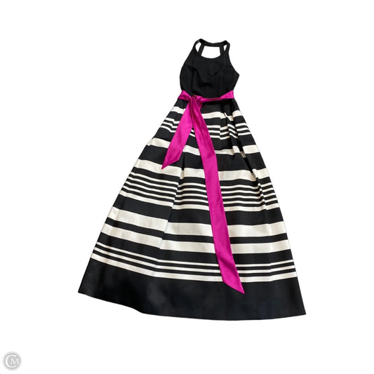 Dress Party Long By Eliza J In Black & White, Size: 8