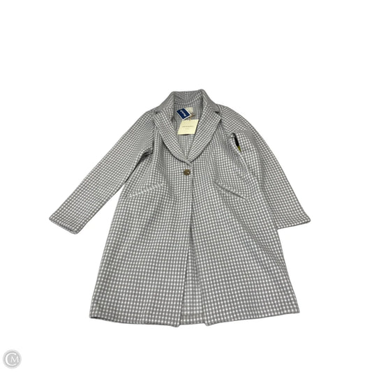 Coat Peacoat By Cme In Grey & White, Size: M