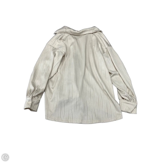 Top Long Sleeve By Cme In Beige, Size: 1x