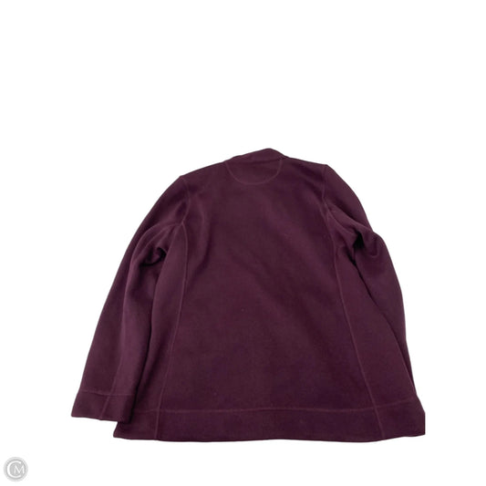 Jacket Fleece By Calvin Klein In Purple, Size: Xl