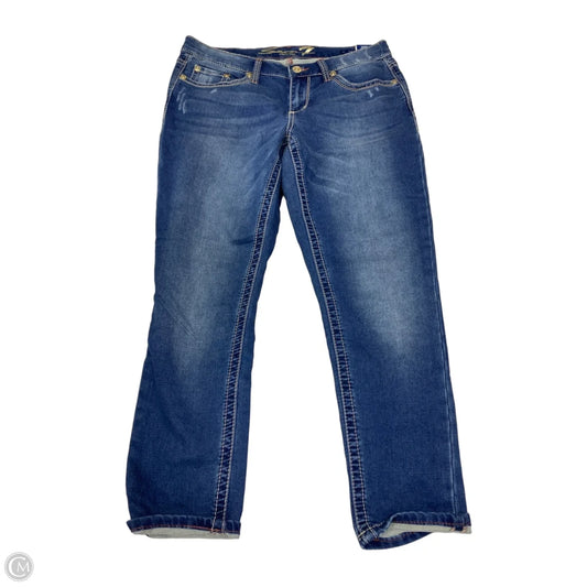 Jeans Skinny By Seven 7 In Blue, Size: 10