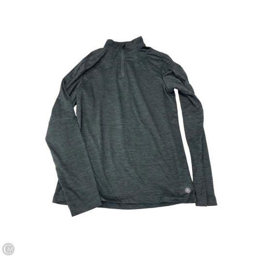 Athletic Sweatshirt Collar By Gaiam In Grey, Size: M