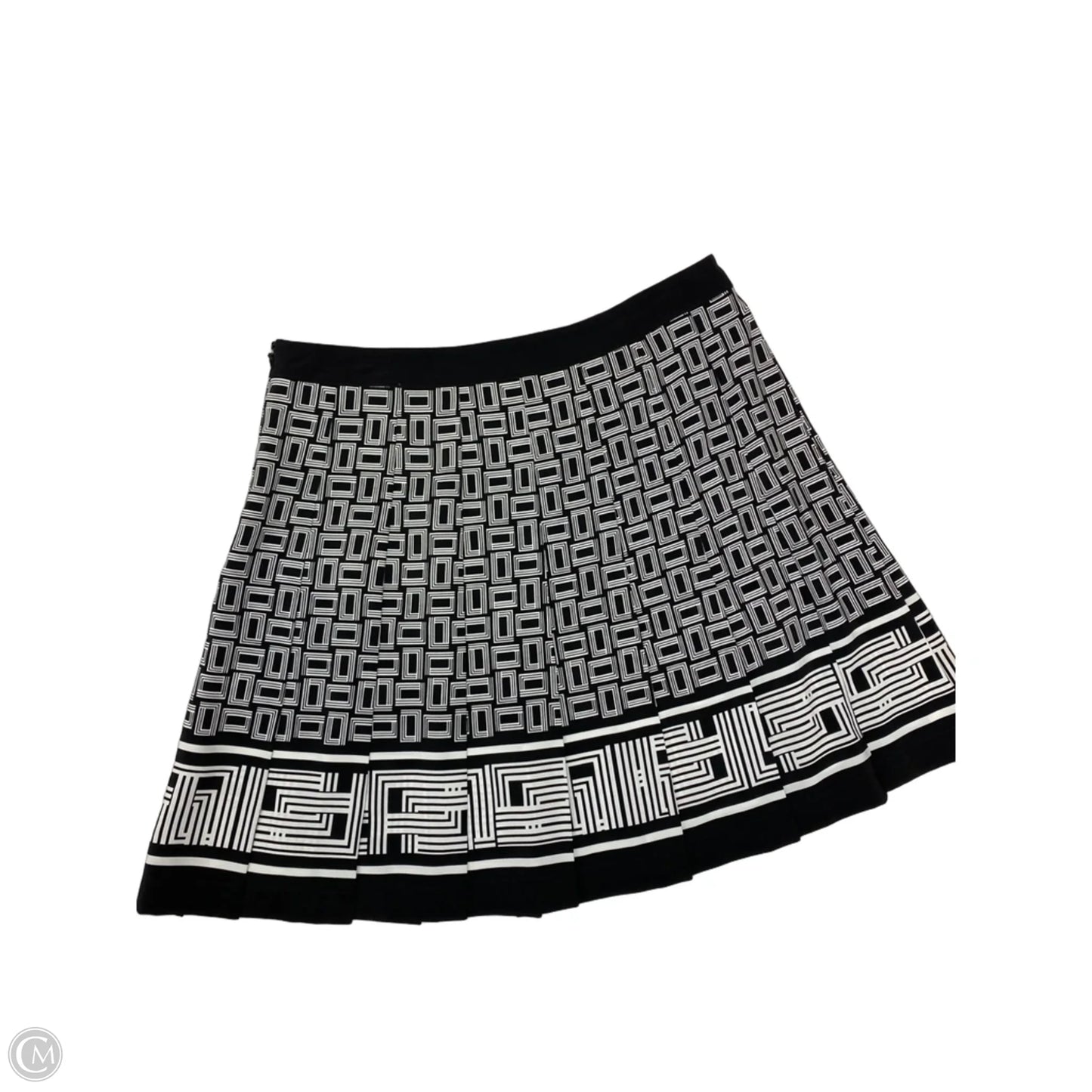 Skirt Designer By Karl Lagerfeld In Black & White, Size: 10