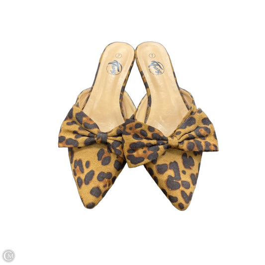 Shoes Flats By Cme In Animal Print, Size: 7