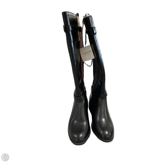 Boots Mid-calf Flats By Liz Claiborne In Black, Size: 7