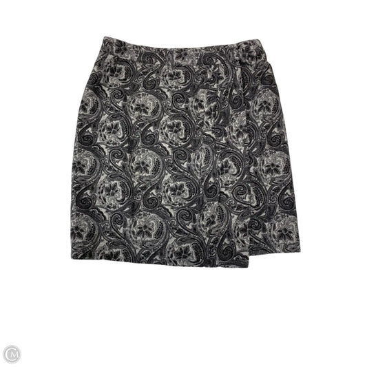 Skirt Mini & Short By Talbots In Black & Grey, Size: 12