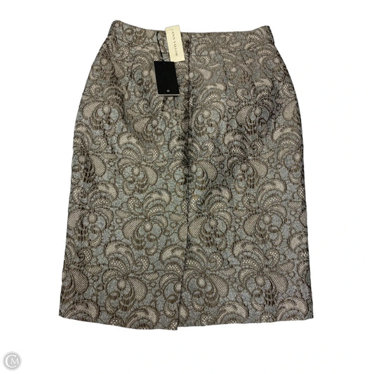 Skirt Mini & Short By Ann Taylor In Silver, Size: 2