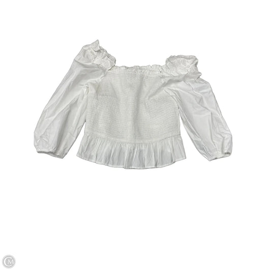 Blouse Long Sleeve By The Drop In White, Size: Xxl