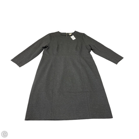 Dress Casual Midi By J. Crew In Grey, Size: Xxl