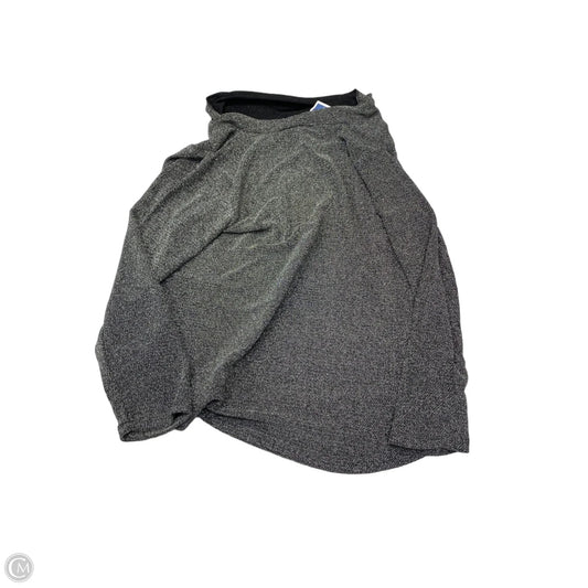 Blouse Long Sleeve By Grace In Silver, Size: 1x