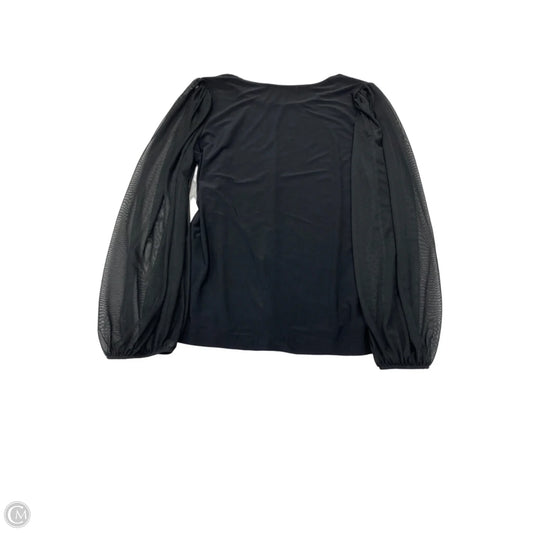 Blouse Long Sleeve By Nik And Nash In Black, Size: Xl