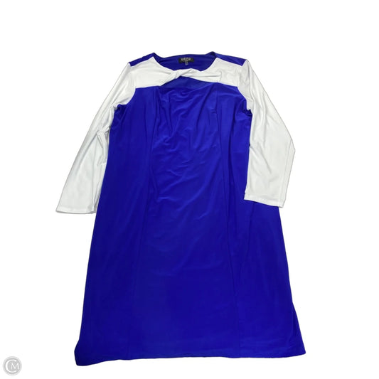 Dress Work By Kasper In Blue, Size: Xxl