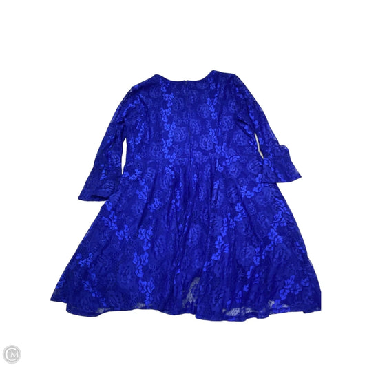 Dress Casual Midi By City Studio In Blue, Size: 3x