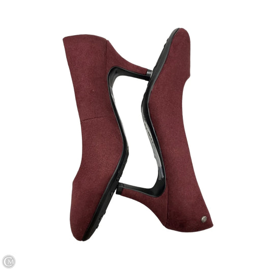 Shoes Heels Kitten By Life Stride In Maroon, Size: 8.5